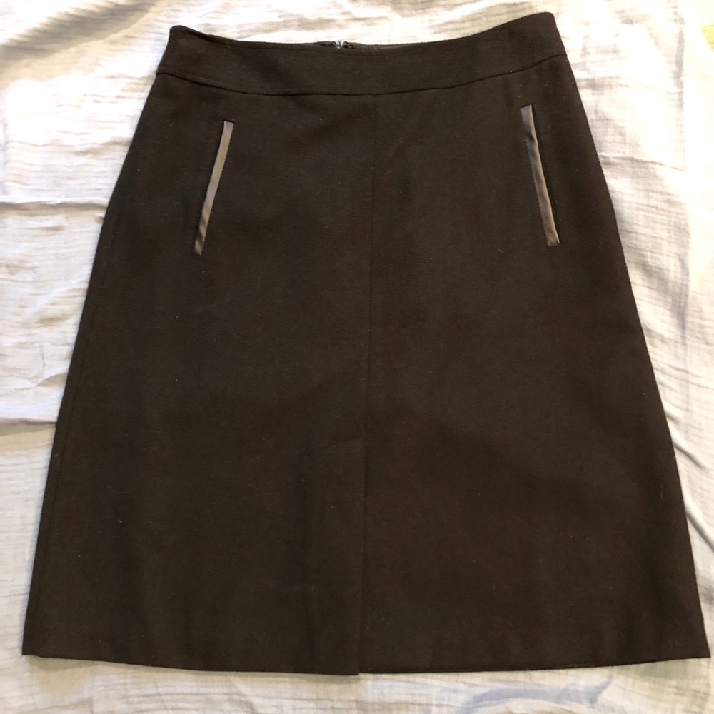 Banana Republic Black Wool Skirt Size 6 EUC